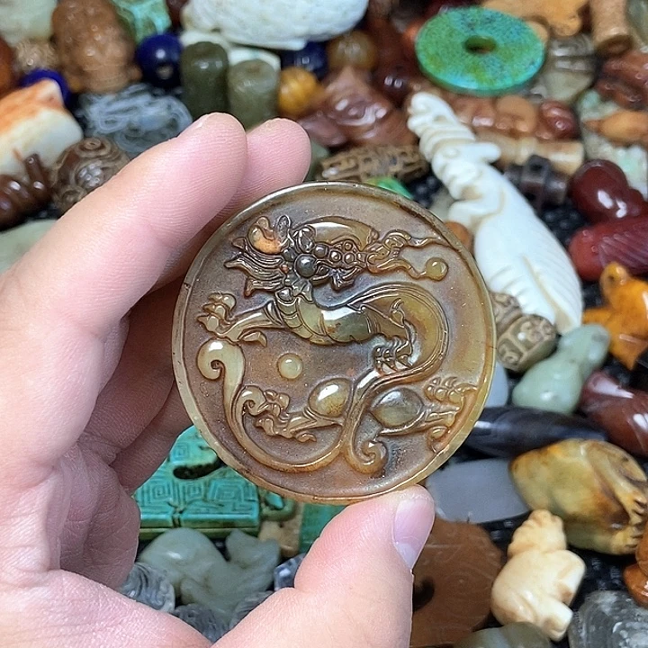 和田玉未镶嵌颈饰167