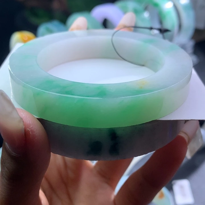 定制翡翠未镶嵌翡翠a货手镯