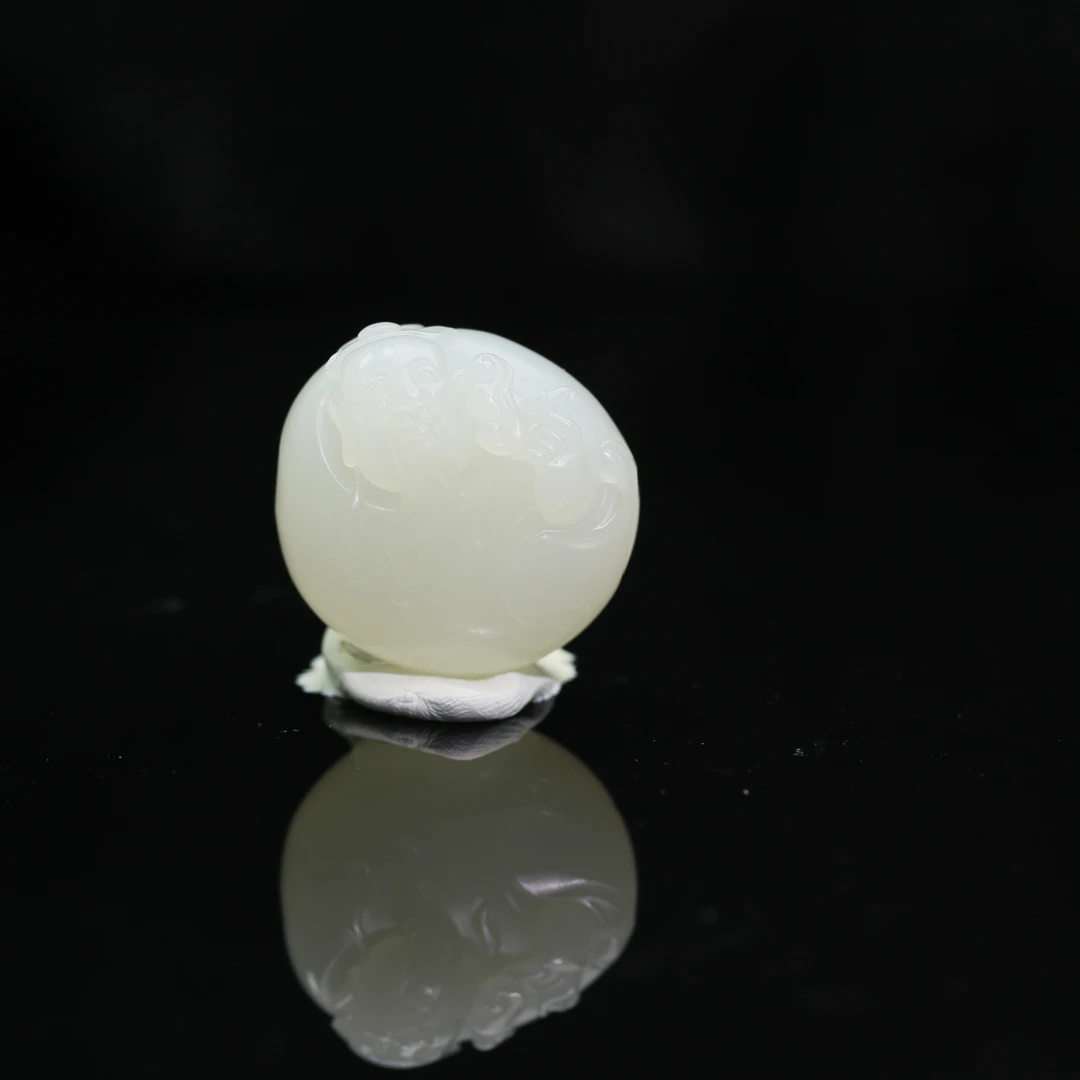 17和田玉光白籽羊脂白寿星公/800335保利厦门拍卖