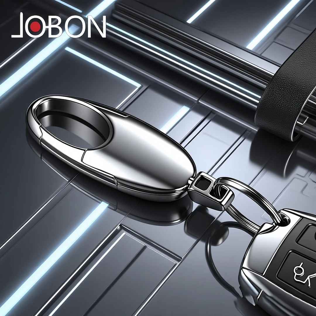 jobon中邦汽车钥匙扣简约男士腰挂高档钥匙l链挂件钥匙圈创意礼品