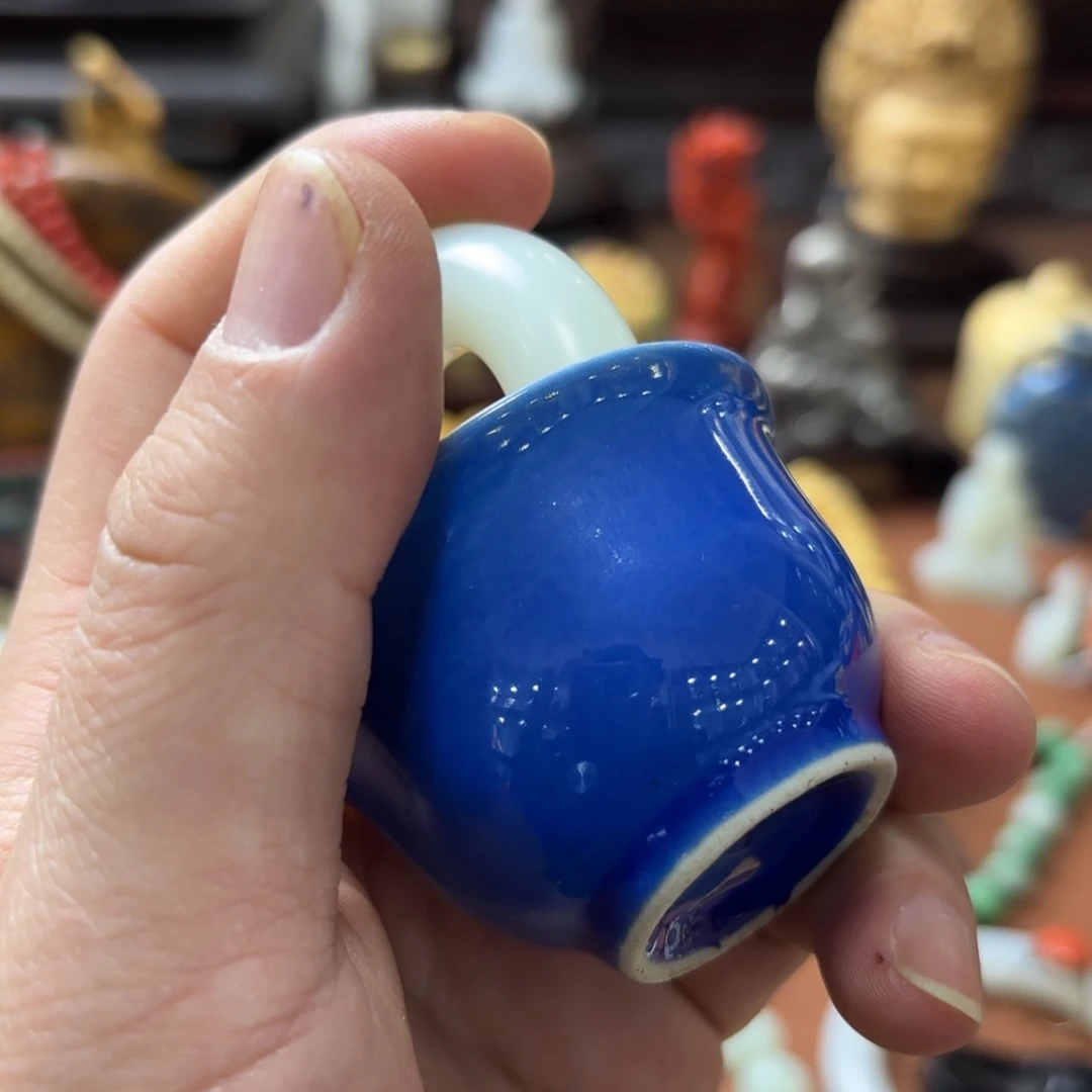 象***升瓷片雕刻精美精致