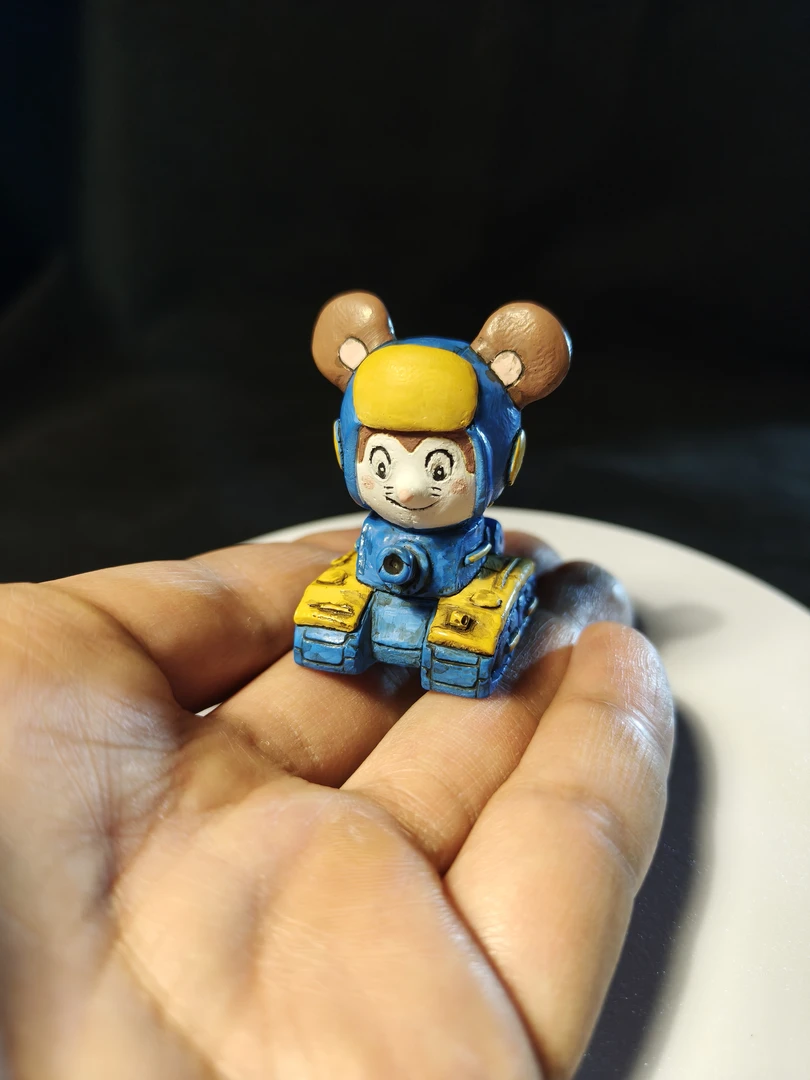 【舒克和贝塔】开坦克的贝塔 人偶模型 潮玩摆件 轻度旧化版