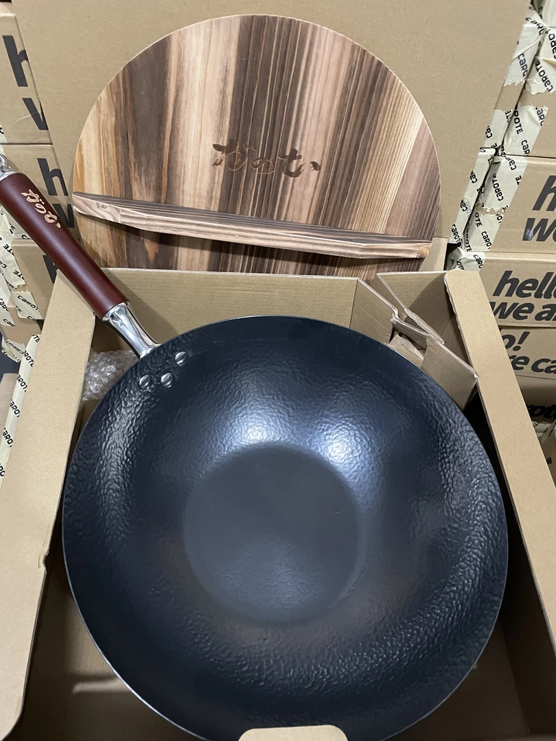 【日本捶打铁锅】真不粘  无化学涂层  没有透明漆 平底  健康锅