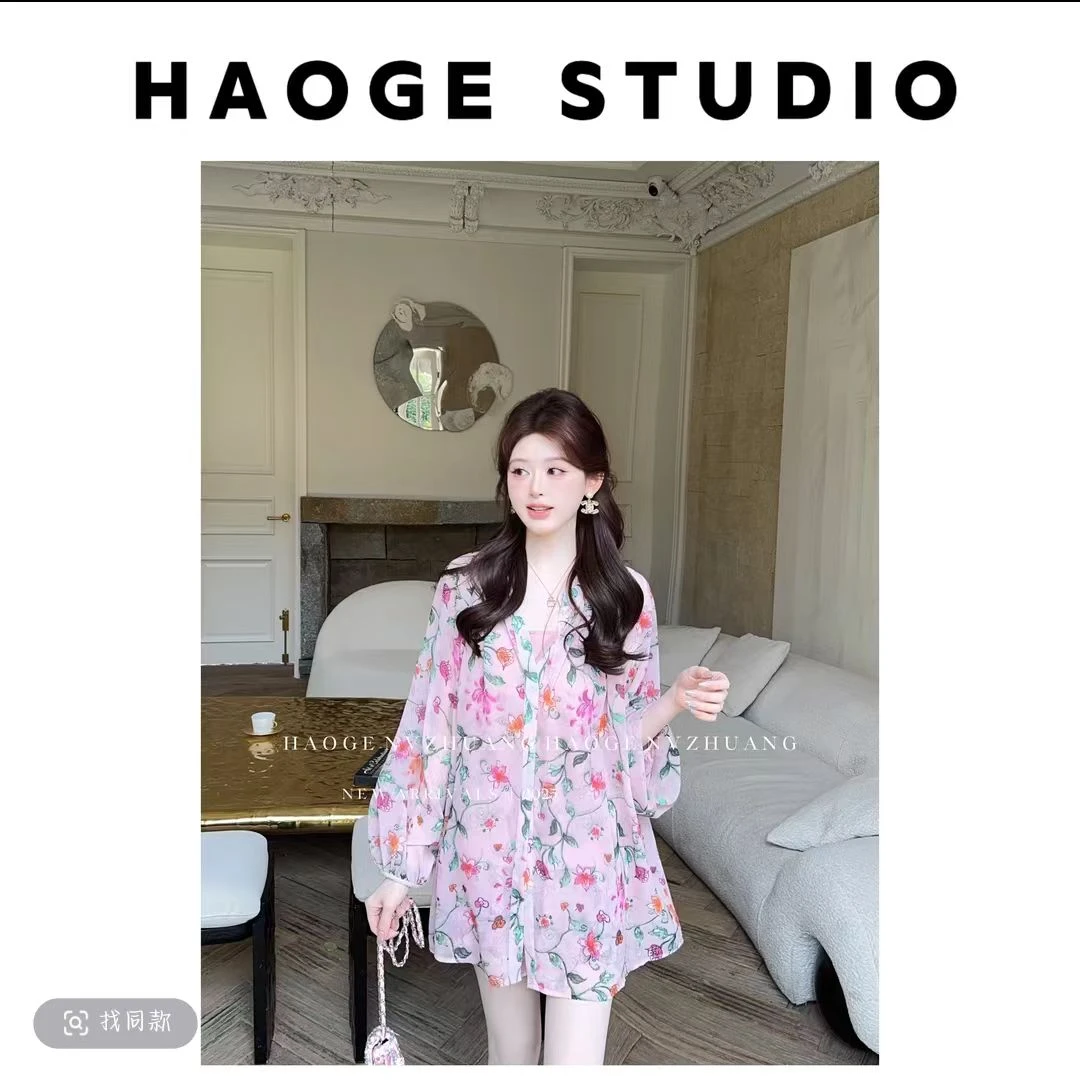 浩哥女装铭顺●烟雨集JJX4SJT3050外套+短裤预小众甜美夏季宽松版