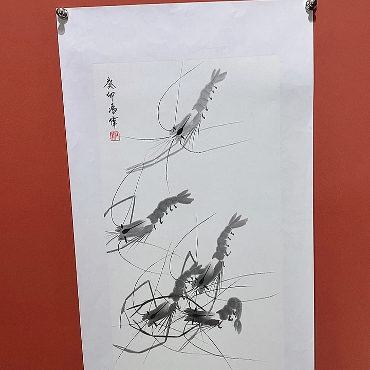 国画冯伟老师手绘国画作品音浩