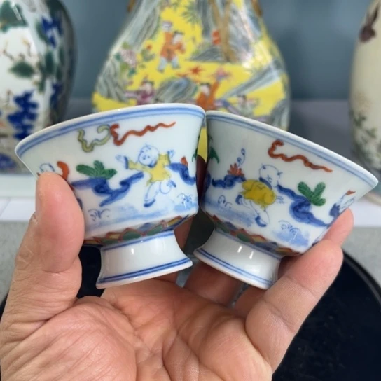 摆件陶高6厘米口径8厘米