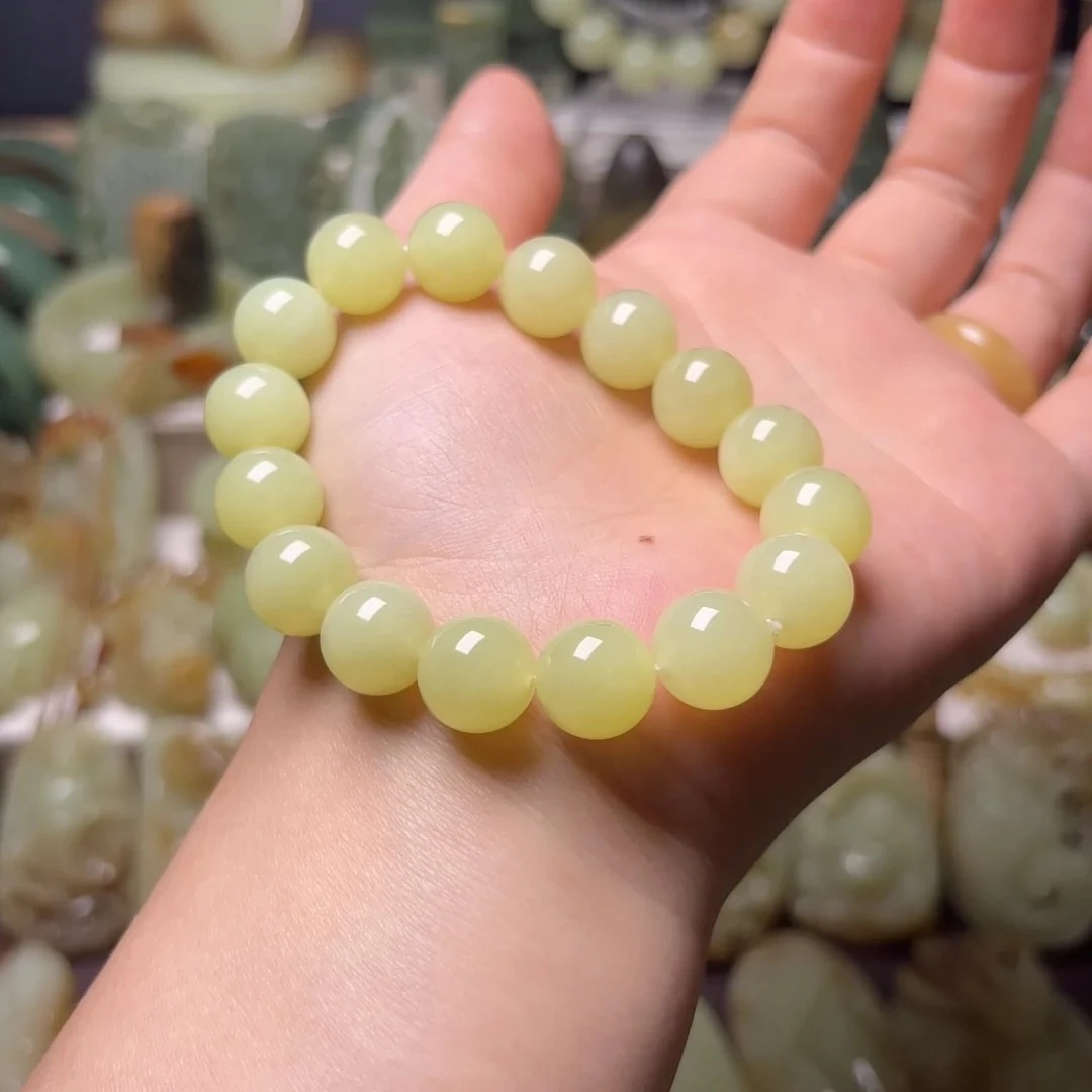 A77 粉青卡10mm手串