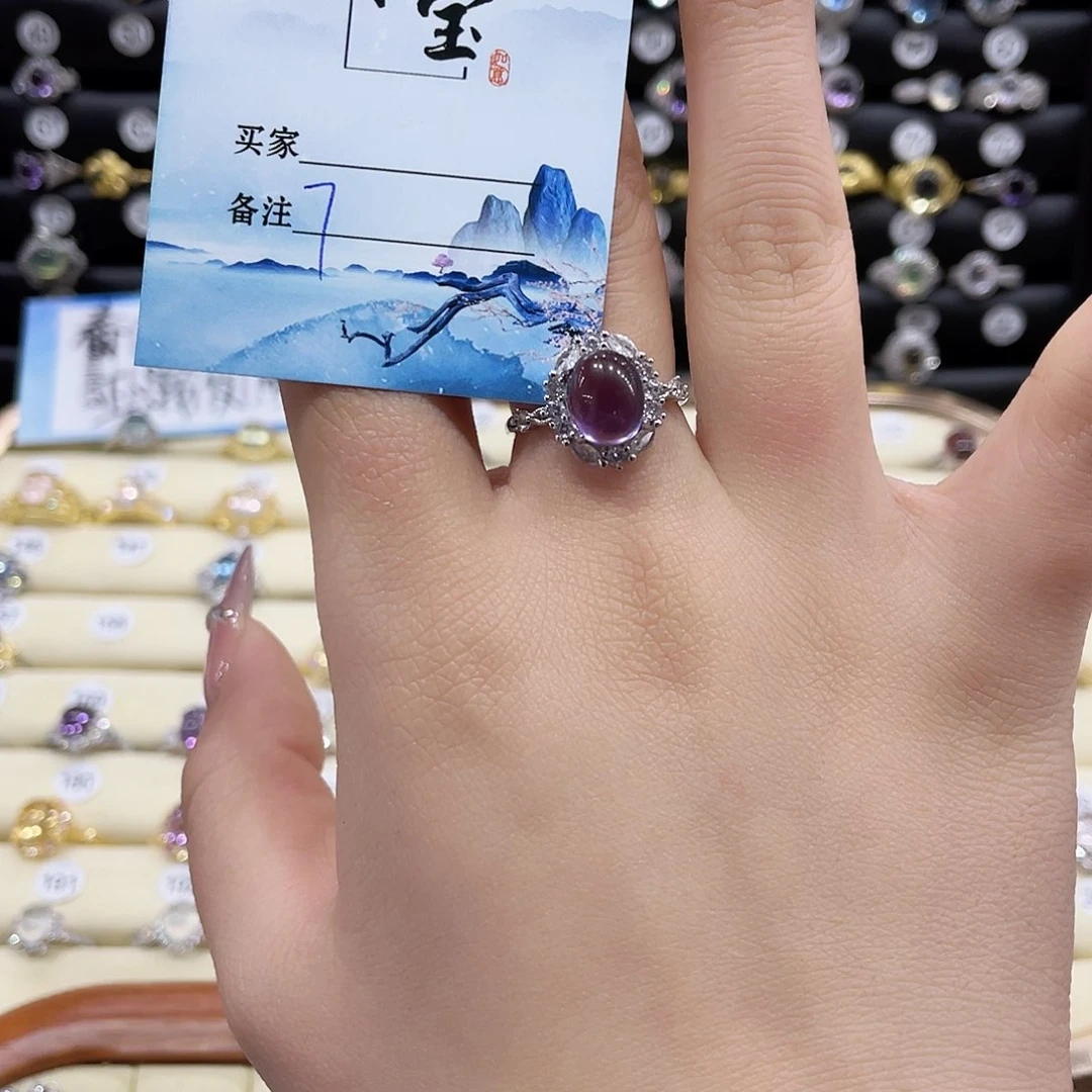 紫晶戒指银S925镶嵌窗****?戒指7