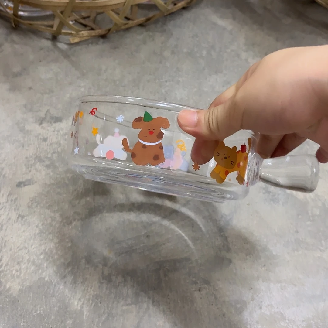 搪瓷微瑕手柄猫狗一个