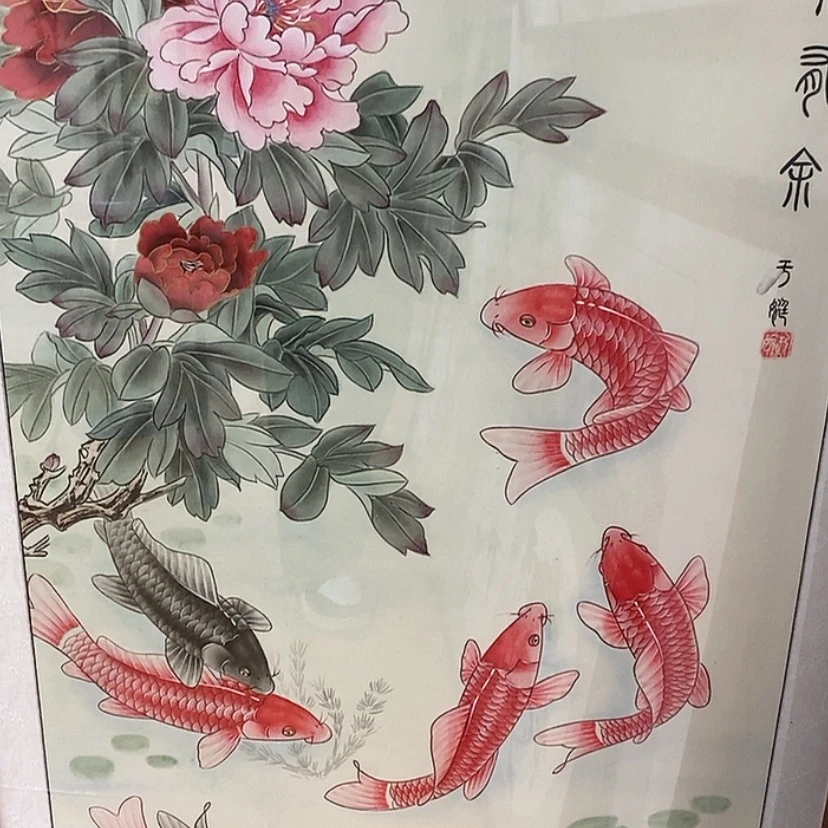 【闪购商品】国画手绘国画工笔带框122.65