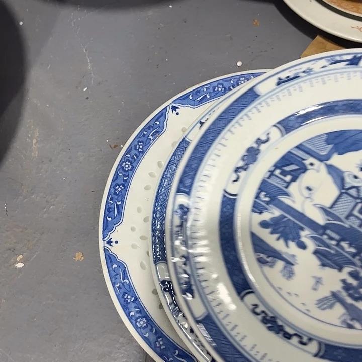 昭***达景德镇陶瓷青花盘3个