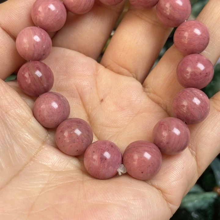 翡翠散珠卡12木纹石手串