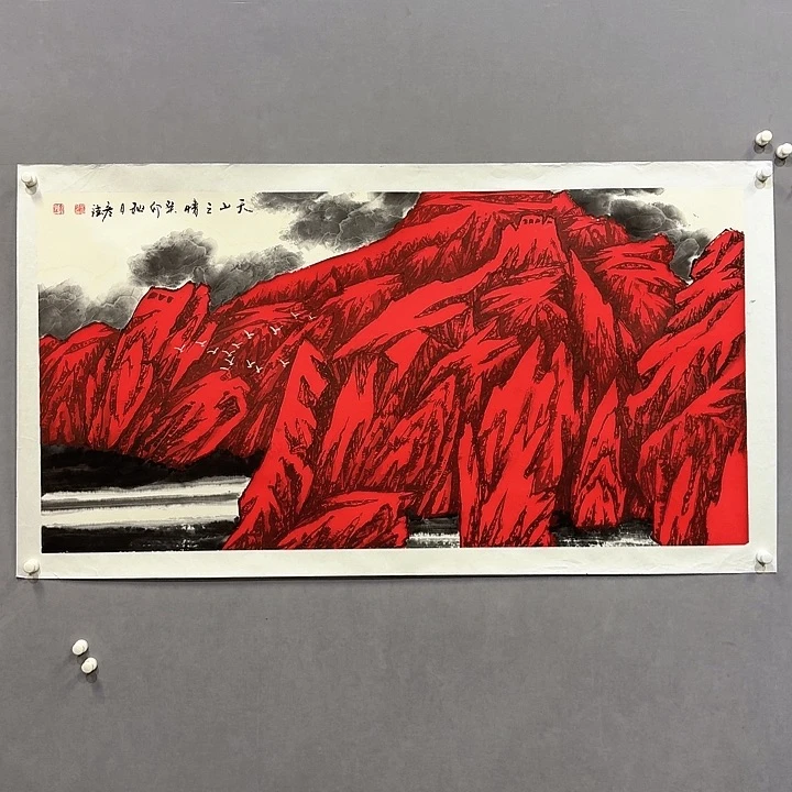 国画亲笔手绘放心去藏