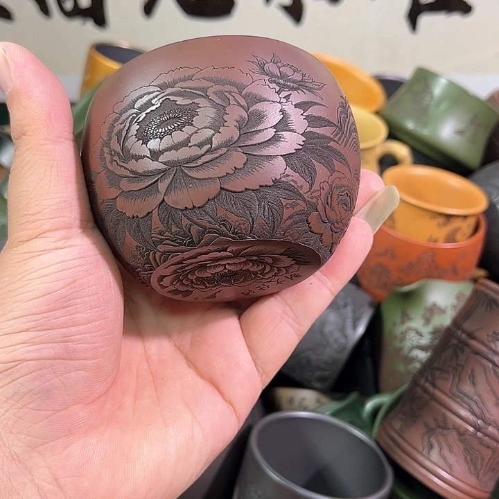 茶杯紫砂全手工紫砂主人杯