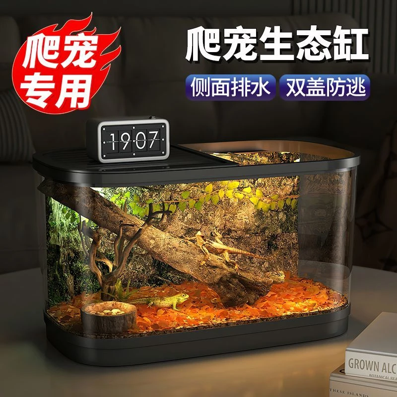 爬宠爬虫蜥蜴蜘蛛宠物蛇躲避饲养箱盒宠物豹纹守宫雨林蝎饲养套装