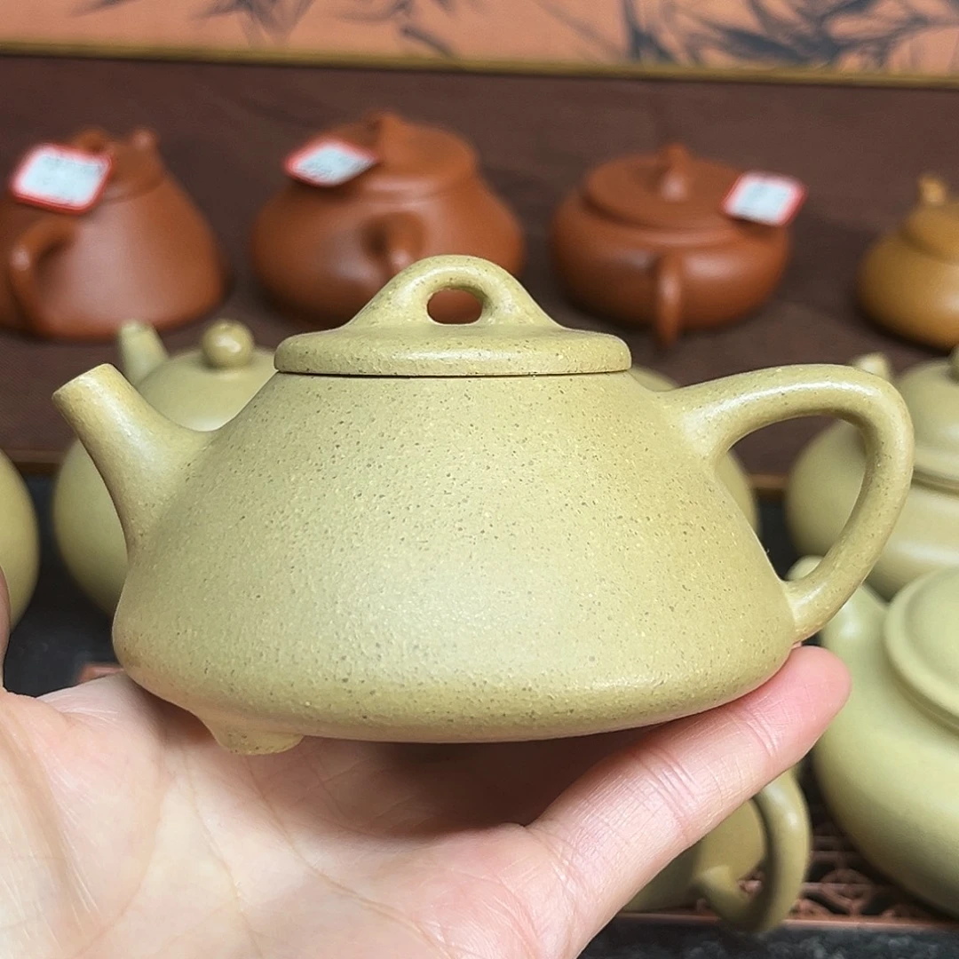 茶壶段泥本绿平盖石瓢150cc