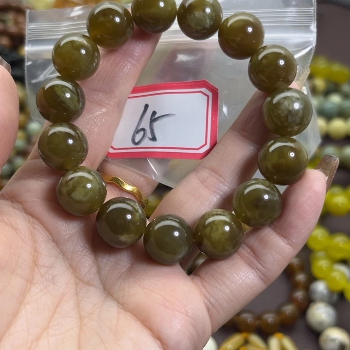 蛇纹石玉未镶嵌手链