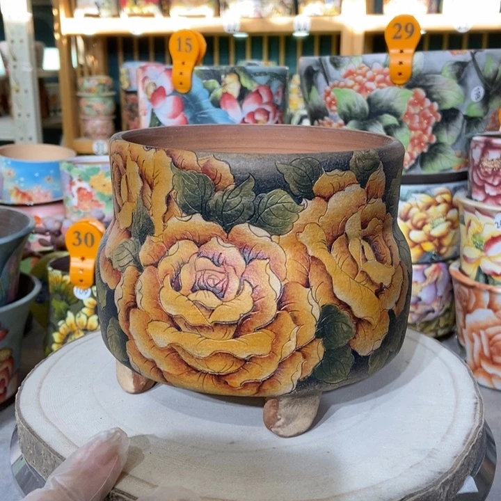红陶景德镇艺术手绘作品