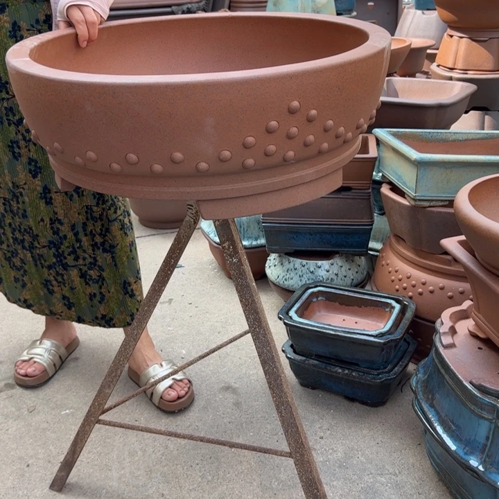 晋****紫砂花盆微瑕处理