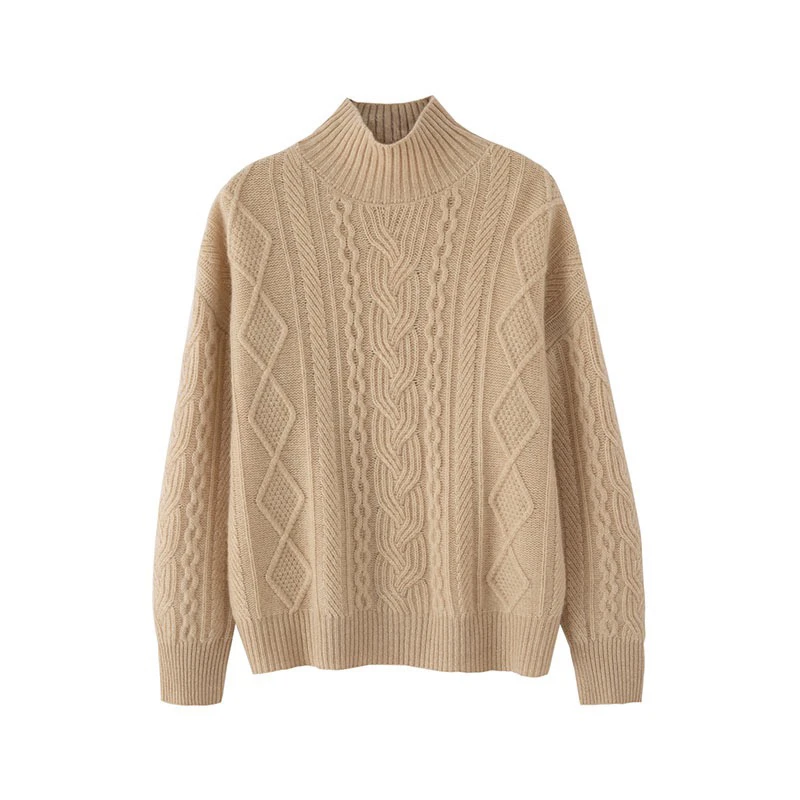 半高领羊绒衫  zz 812