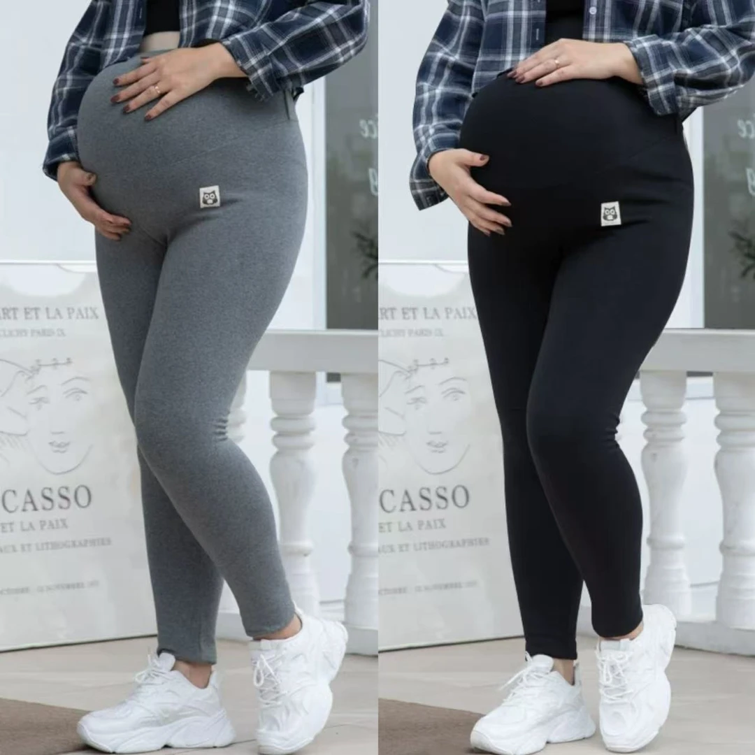 大码孕妇打底裤春款孕妇裤外穿加厚粗腿显瘦长裤11109