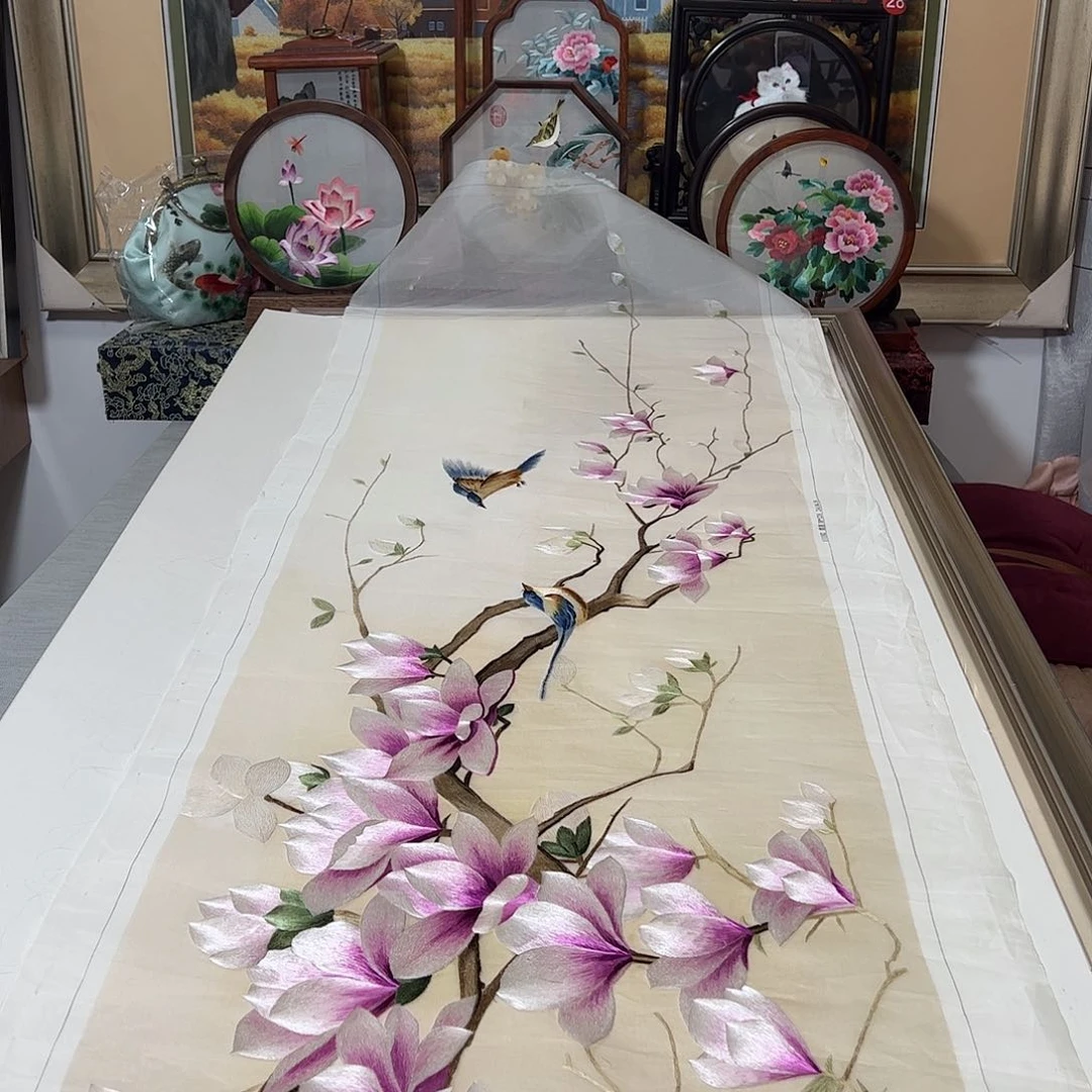 刺绣纯手工刺绣画