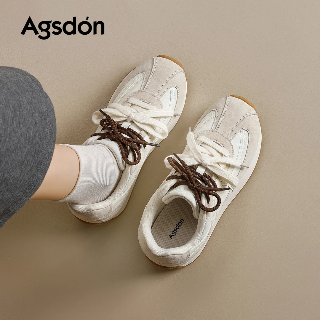 Y奥古狮登厚底德训鞋女2026新款春季爆款经典百搭运动阿甘休闲鞋Y