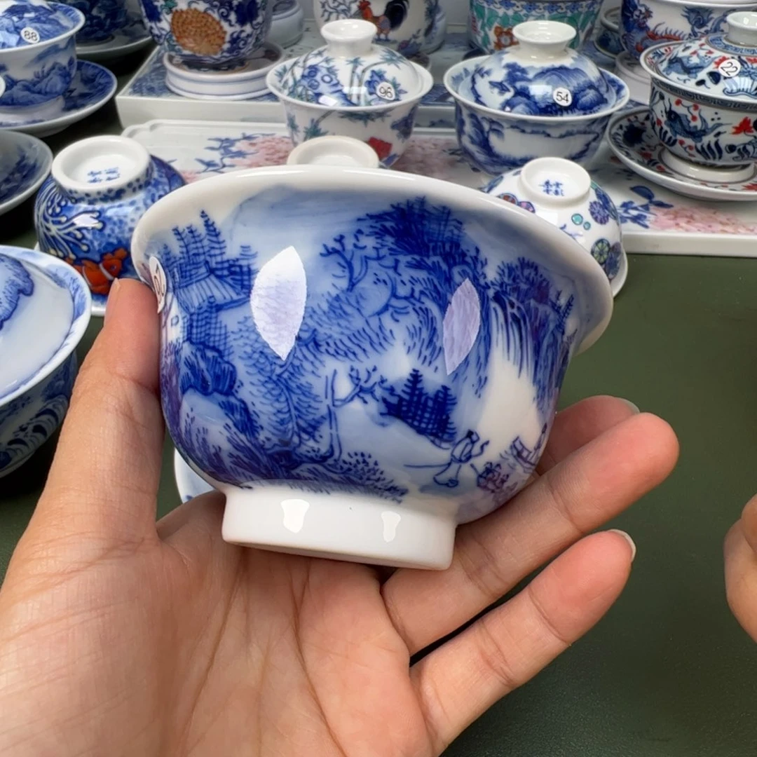 陶瓷景德镇纯手工纯手绘茶具木木26