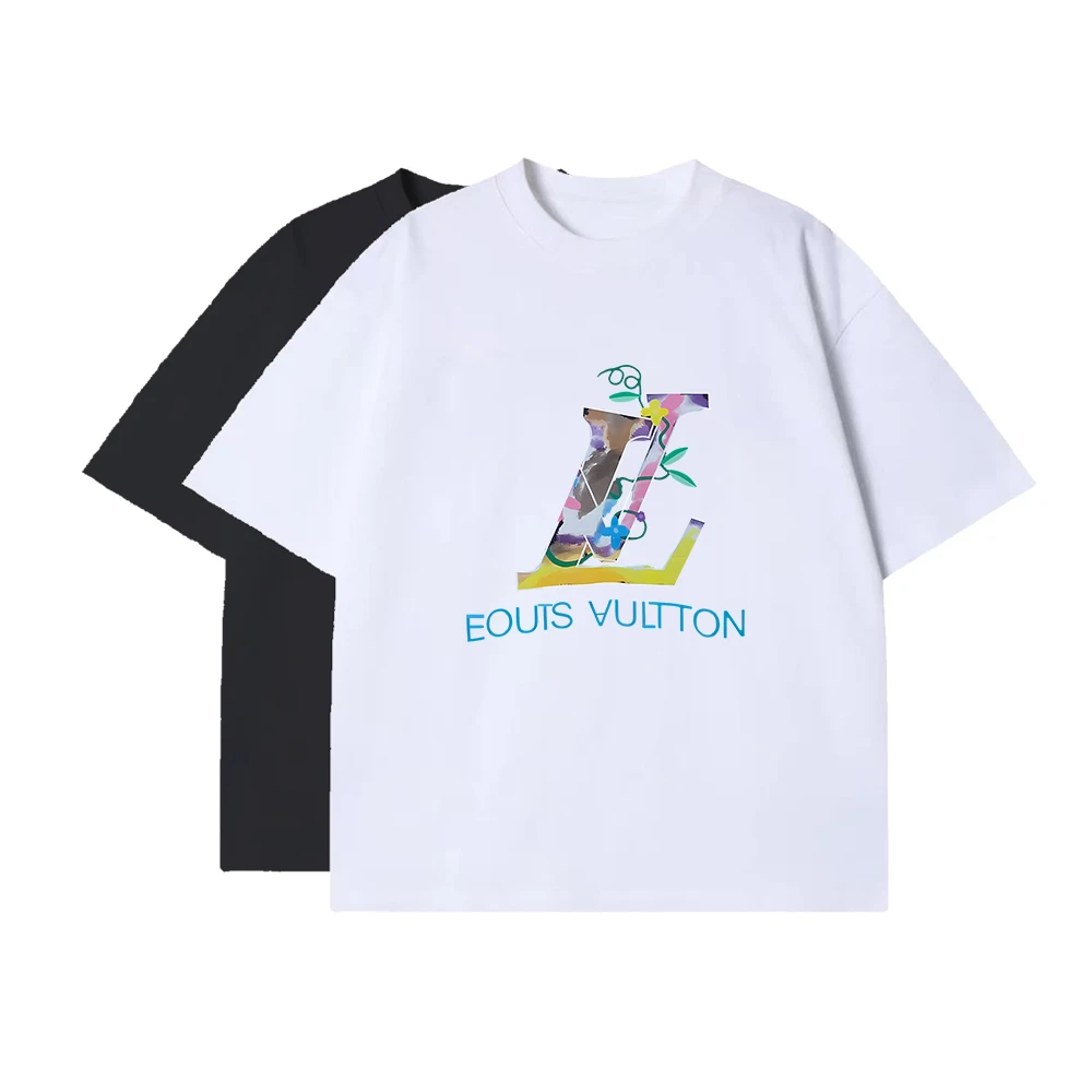 ff欧洲站小众280克纯棉印花T恤设计师潮牌T恤#6097