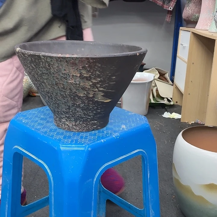 28×18 -粗陶花盆有孔-买买买