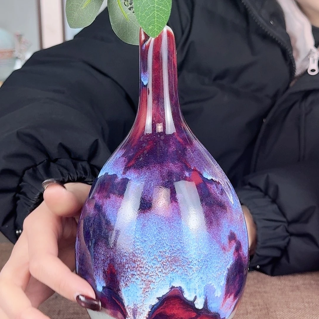 瓷片少年渡钧。钧瓷收藏品