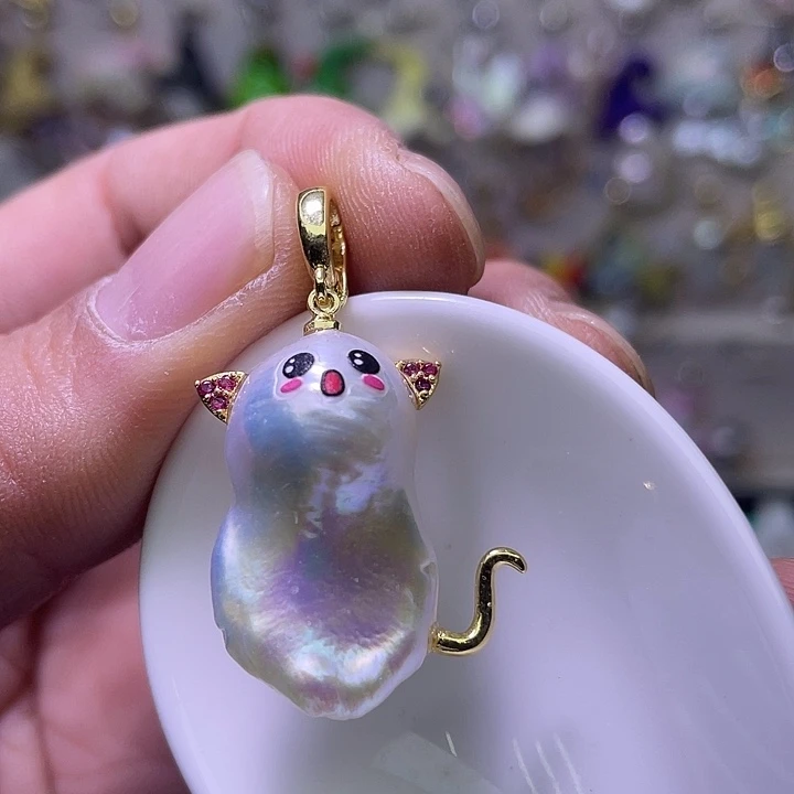 淡水珍珠颈饰银S925镶嵌49