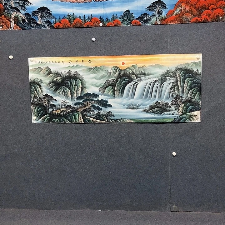 国画小六尺山水一副