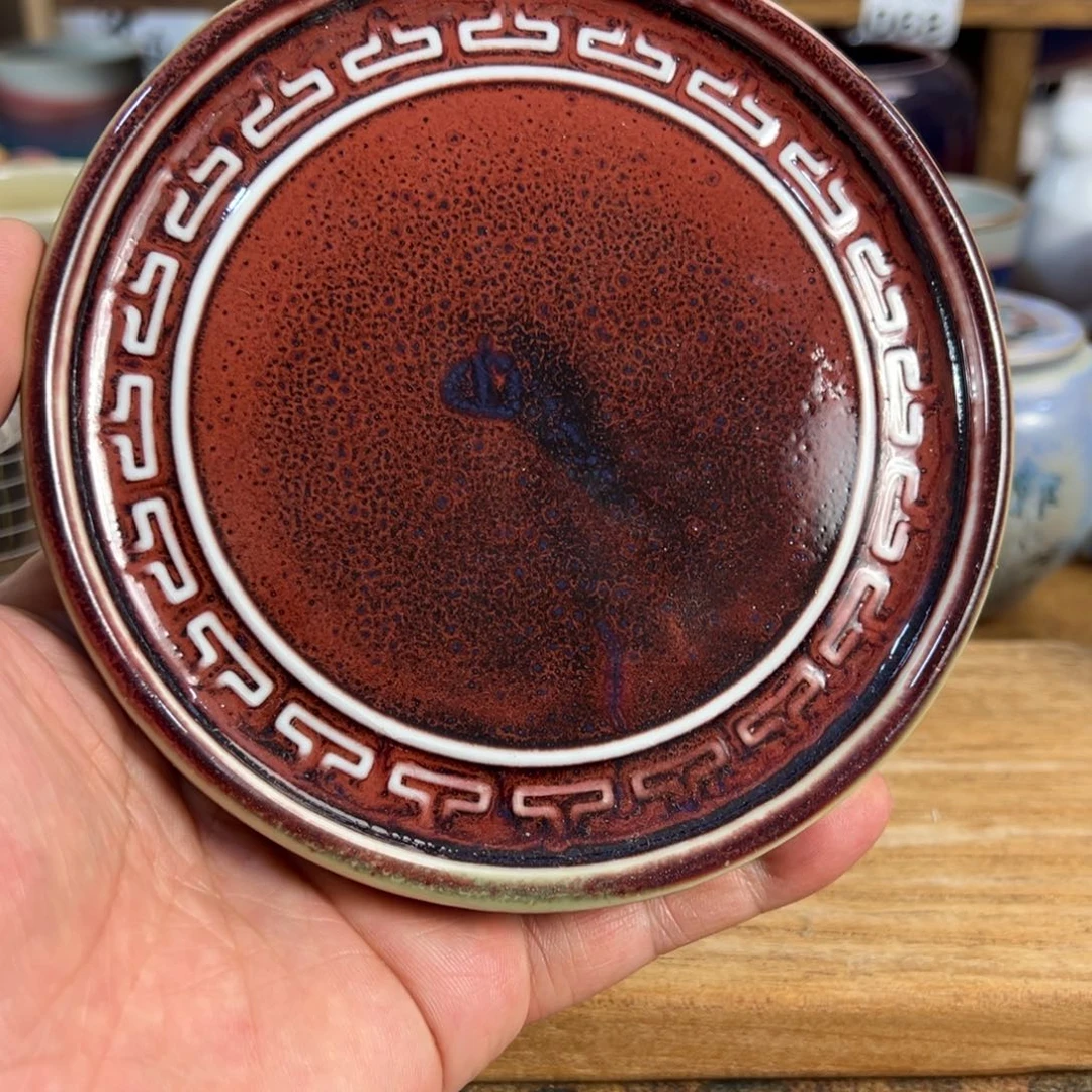 摆件瓷神垕钧瓷高温窑变微微瑕