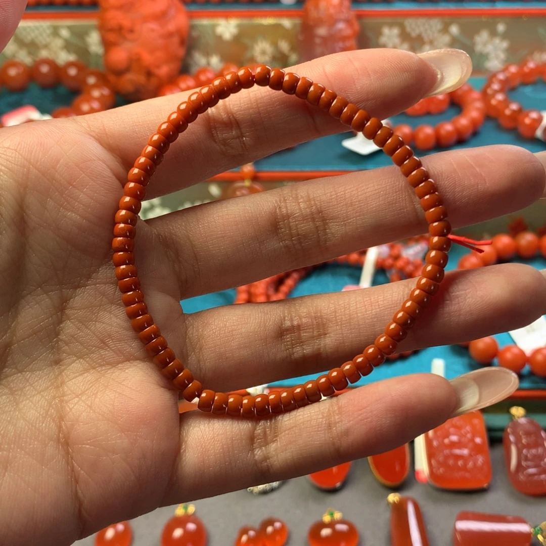 南红玛瑙未镶嵌手串