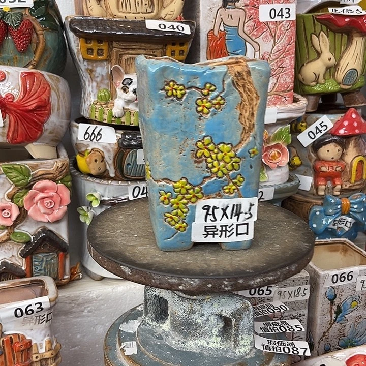 粗陶材质多肉花盆