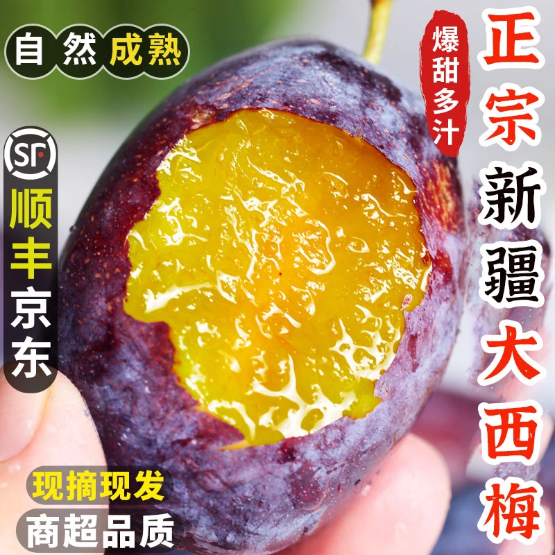 正宗新疆大西梅新鲜5斤整箱法兰西蓝蜜水果当季喀什时令孕妇鲜果