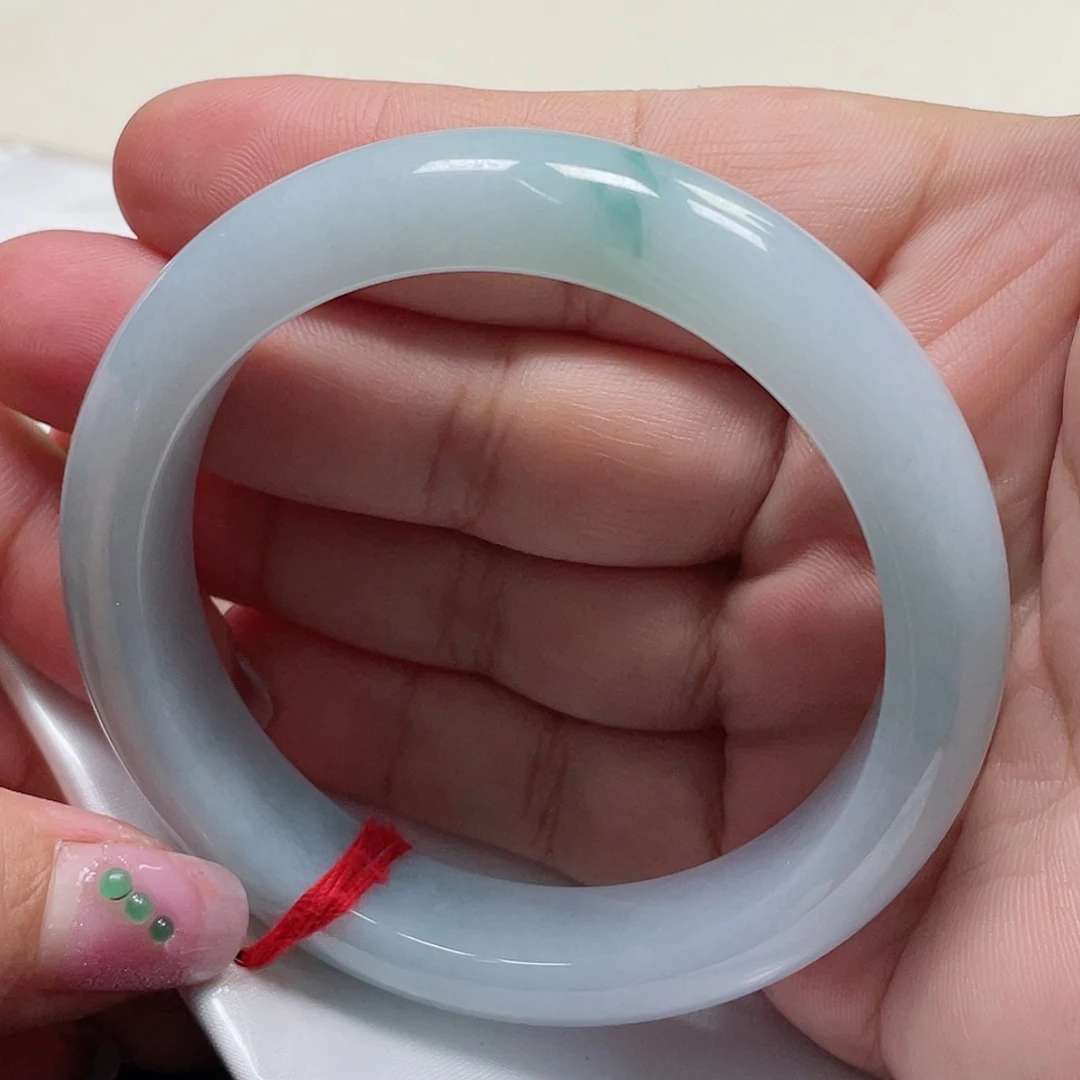 未镶嵌手镯翡翠缅甸翡翠手镯57圈