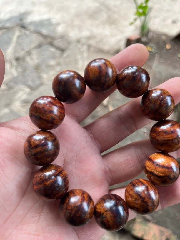 海南黄花梨虎皮纹2.0手串