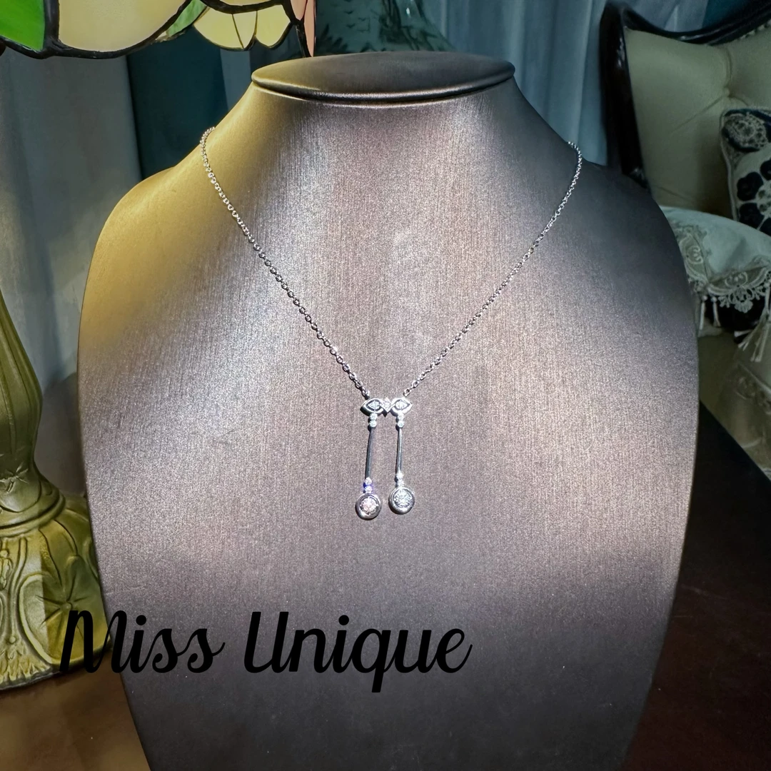 S2076白色音符项链2