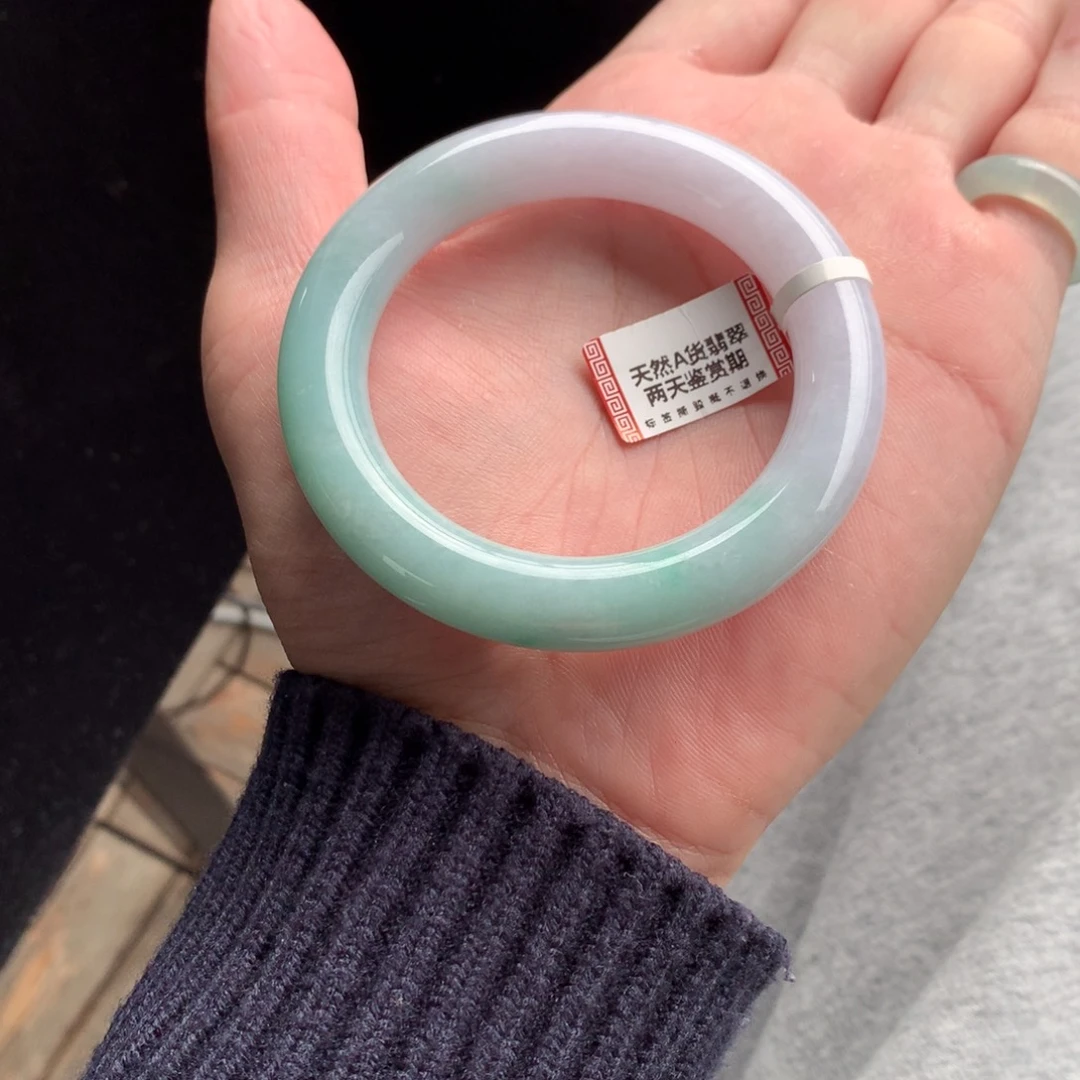 翡翠未镶嵌手镯59号53