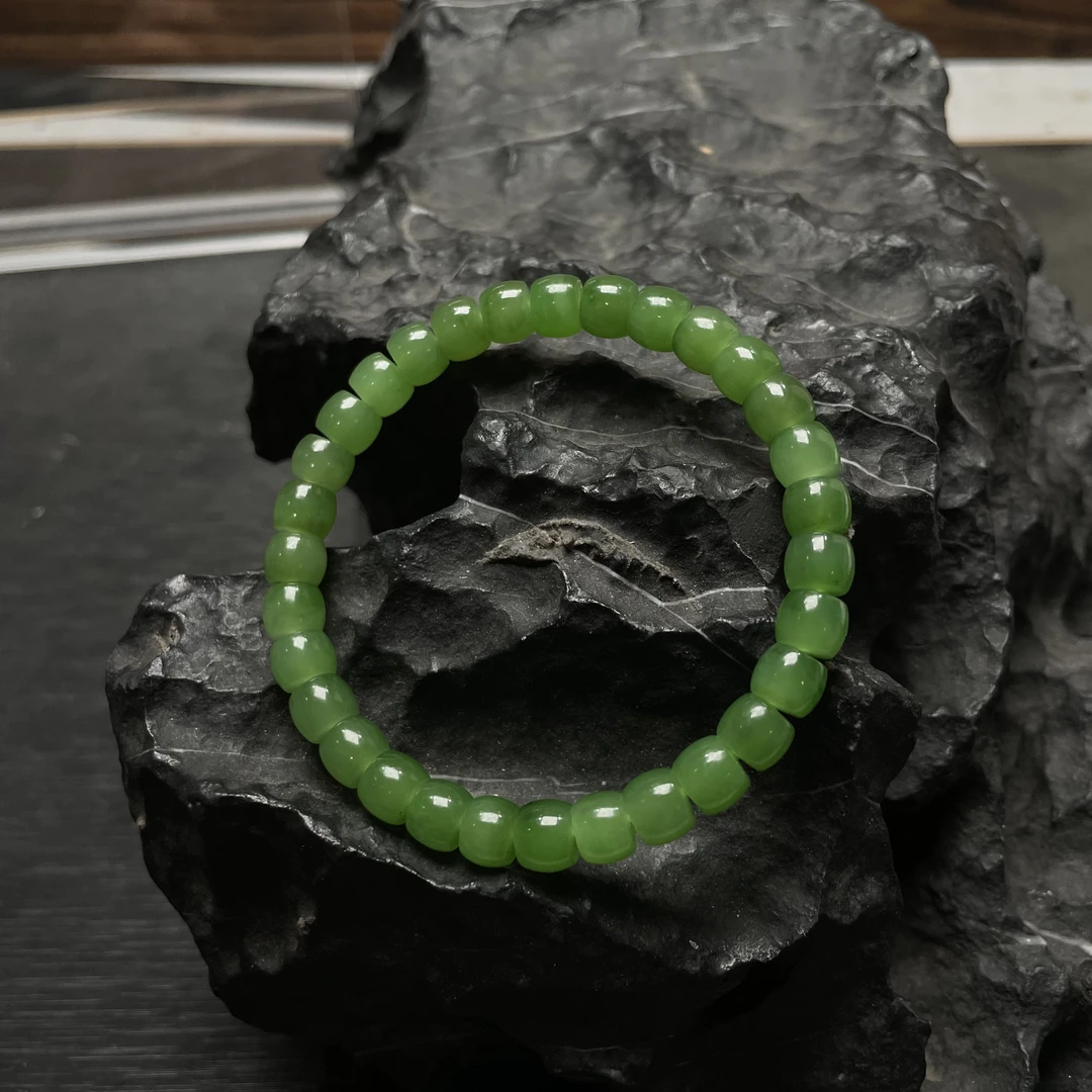 苹果绿直切手串 KT25050825