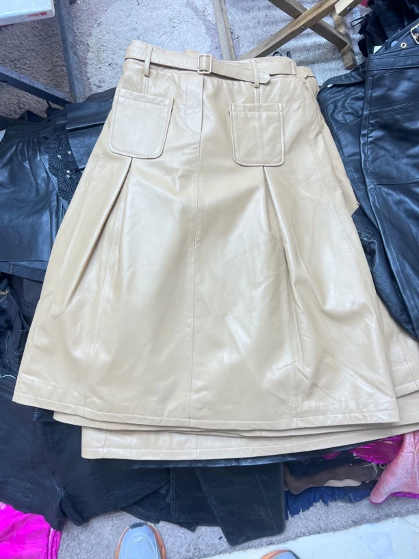 精品皮裙时尚潮流长款皮裙