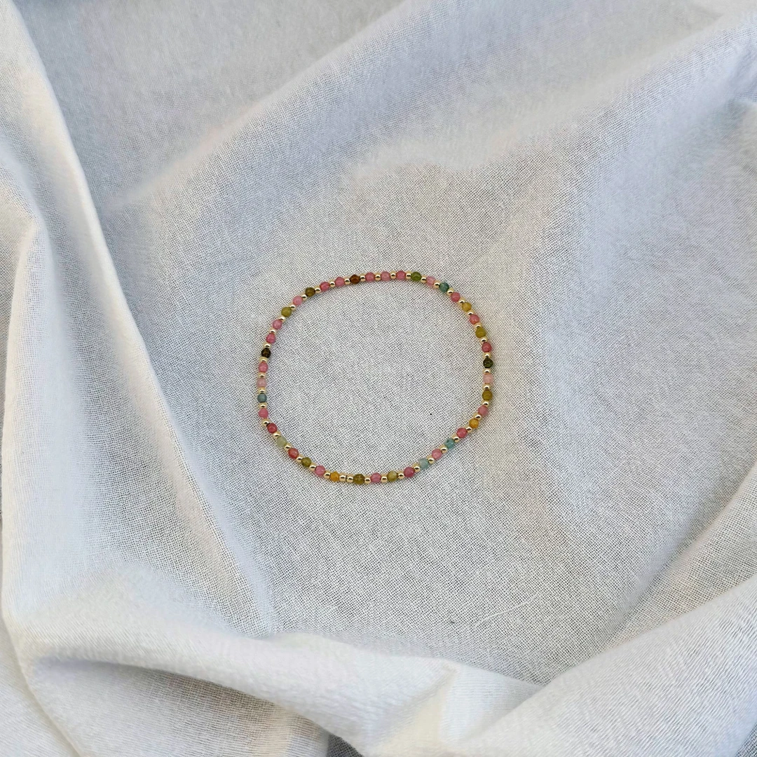 碧玺KK弹力绳手链约2mm YQS159--