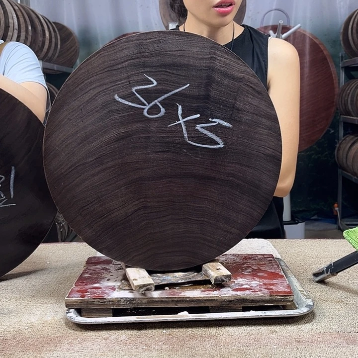 木正宗蚬木菜板圆形