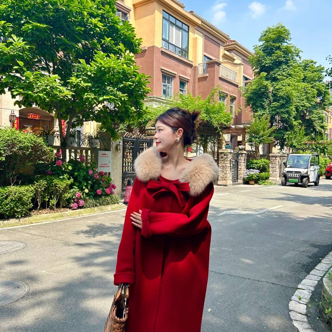 金夫人大衣【小魔女升级版】STWO-时尚爆款纯手工双面羊毛大衣