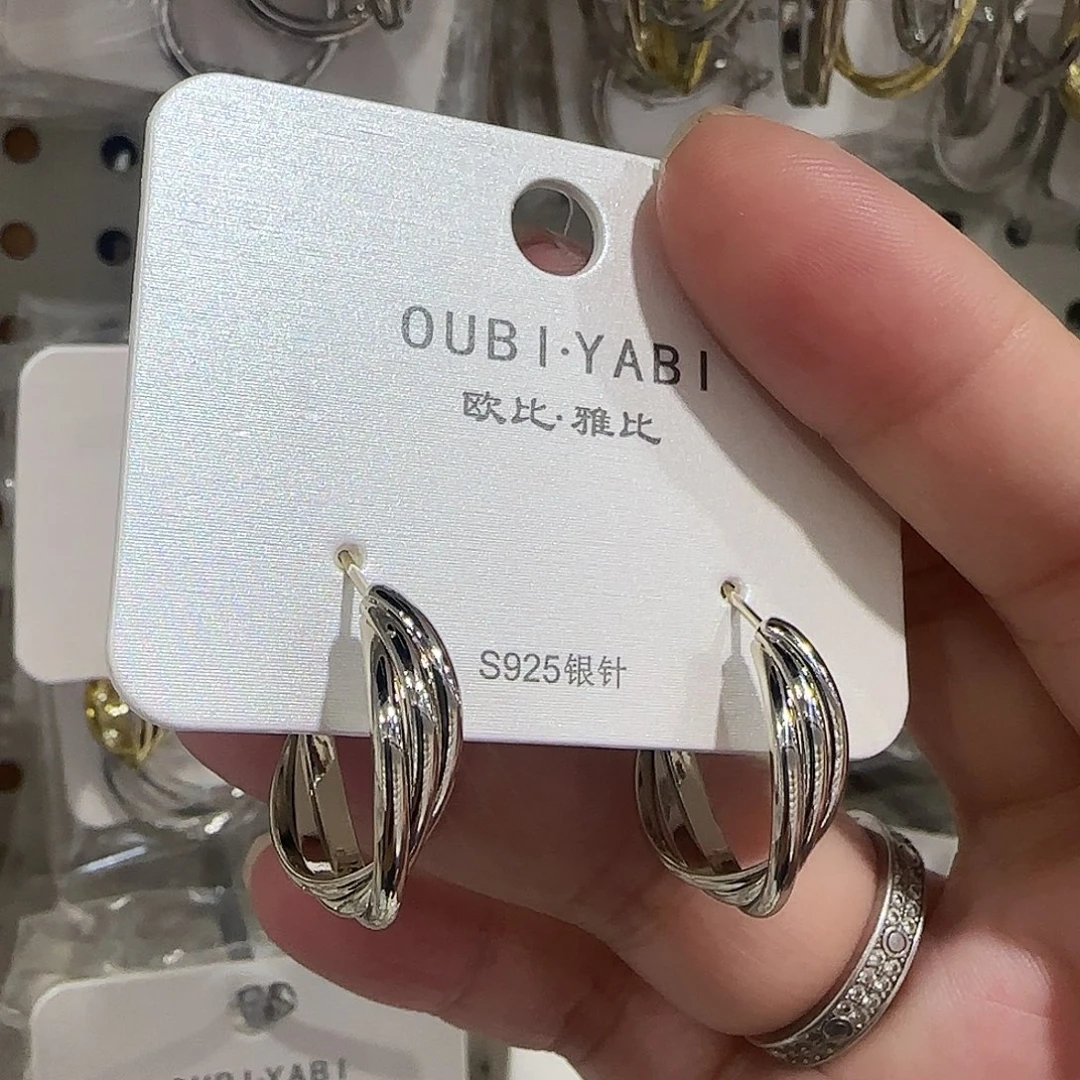 锆石纯铜合金枪色耳圈