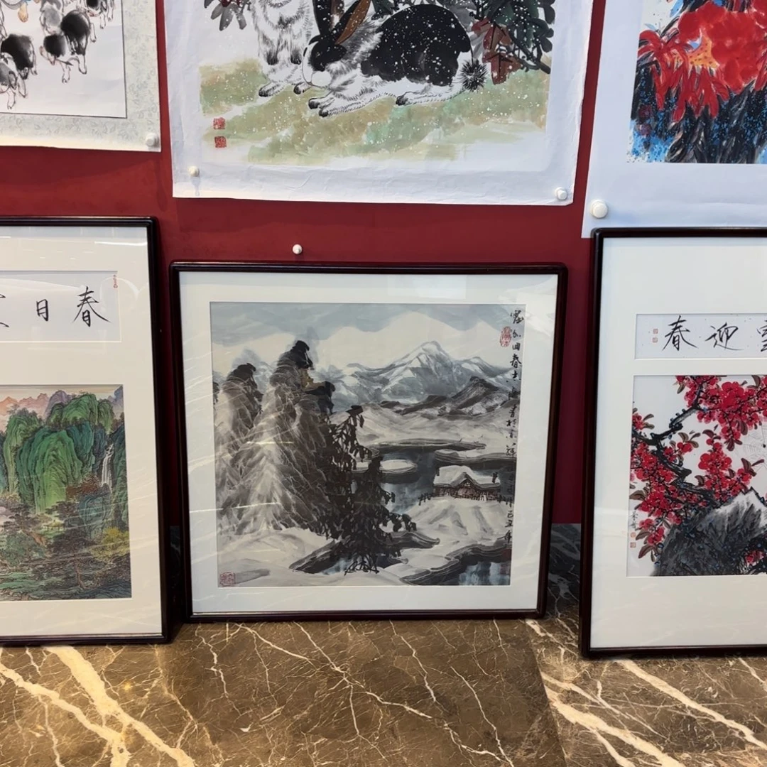福***娃横款精品书画作品欣赏