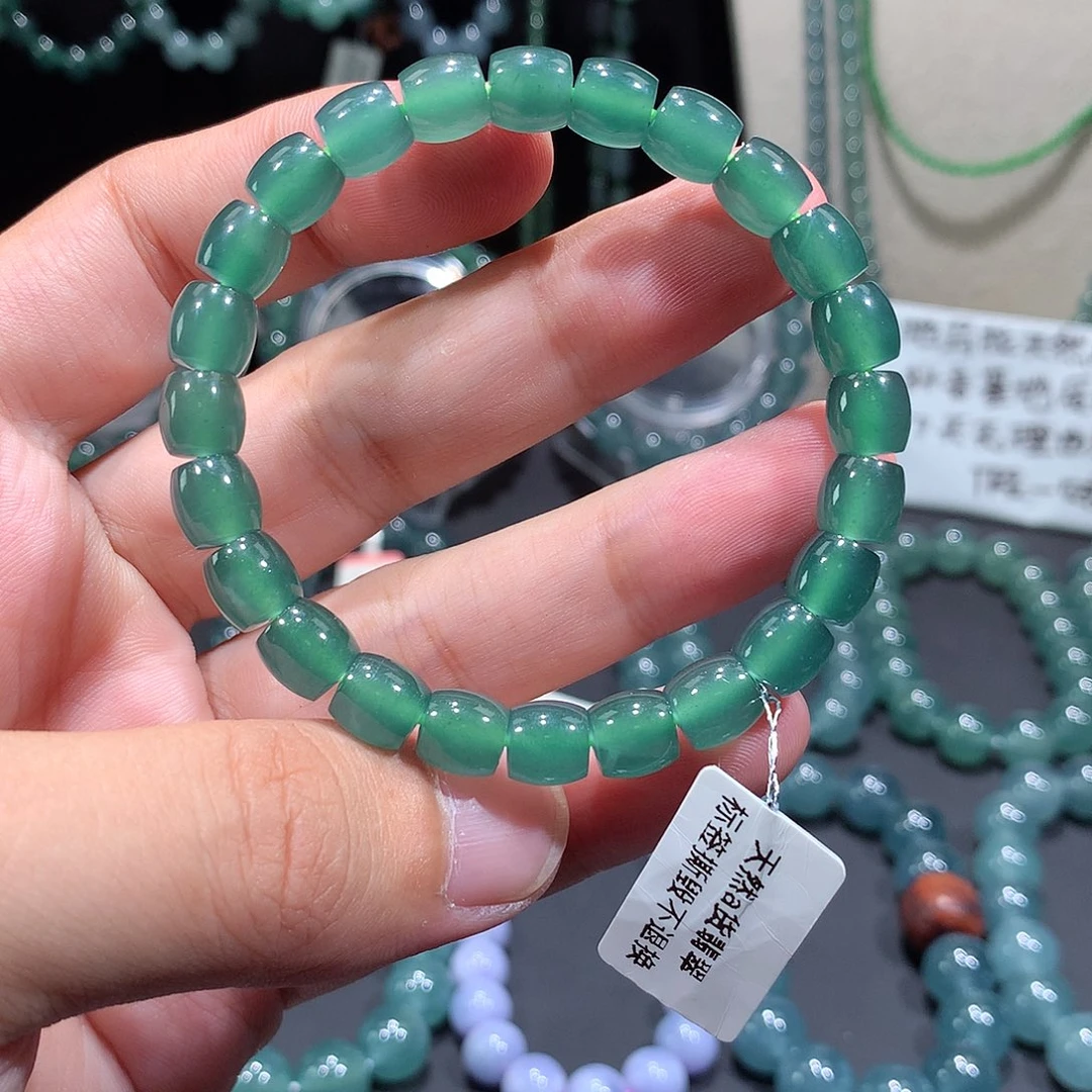 未镶嵌手串翡翠天然a货翡翠手串7+