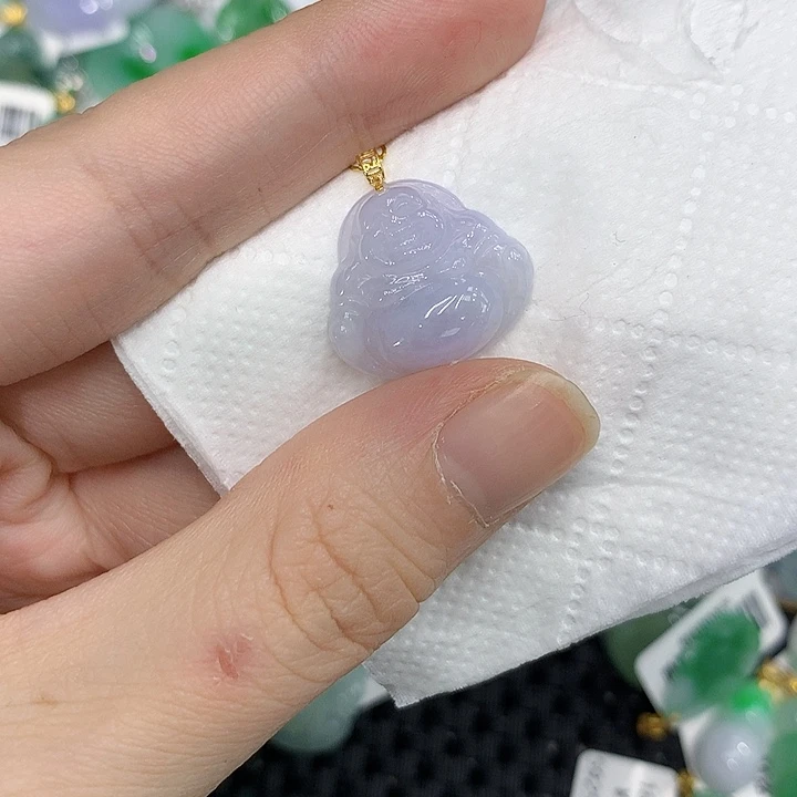 颈饰18K金镶嵌翡翠13456788998